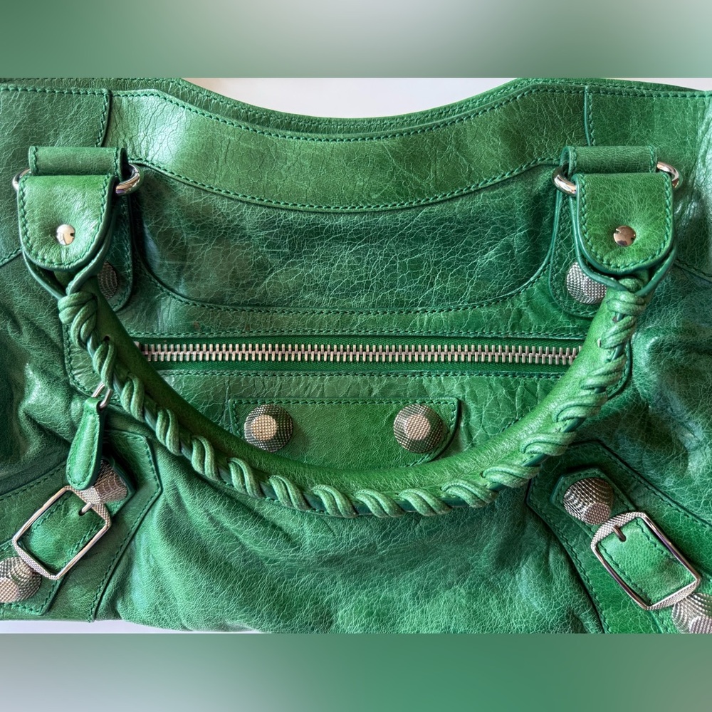 ‼️SOLD‼️Balenciaga F/W 2009 GSH Pommier / Apple Tree Green City Bag - Picture 6 of 11